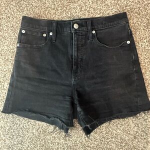 Madewell Black Denim Women Shorts